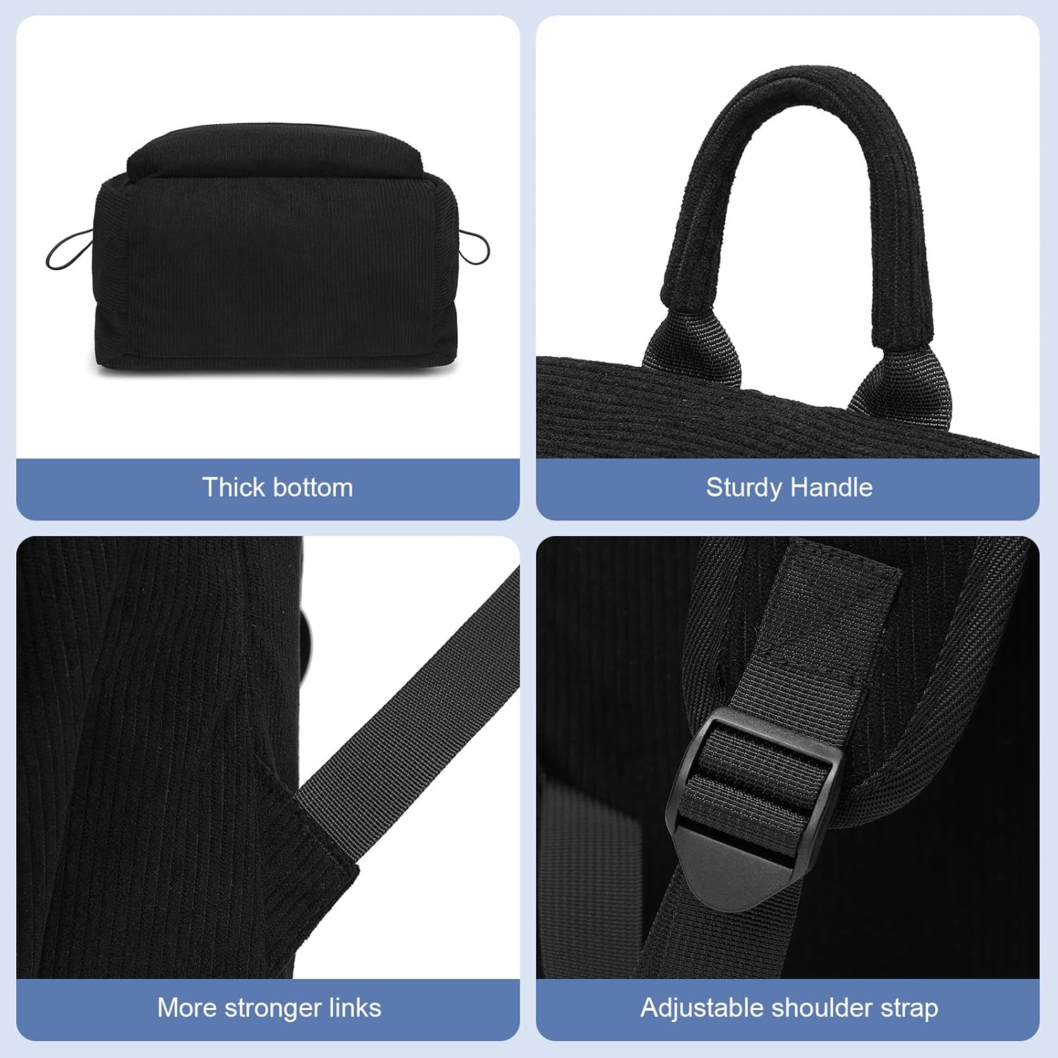 Borsa leggera e idrorepellente per laptop e viaggi con compartimenti organizzati