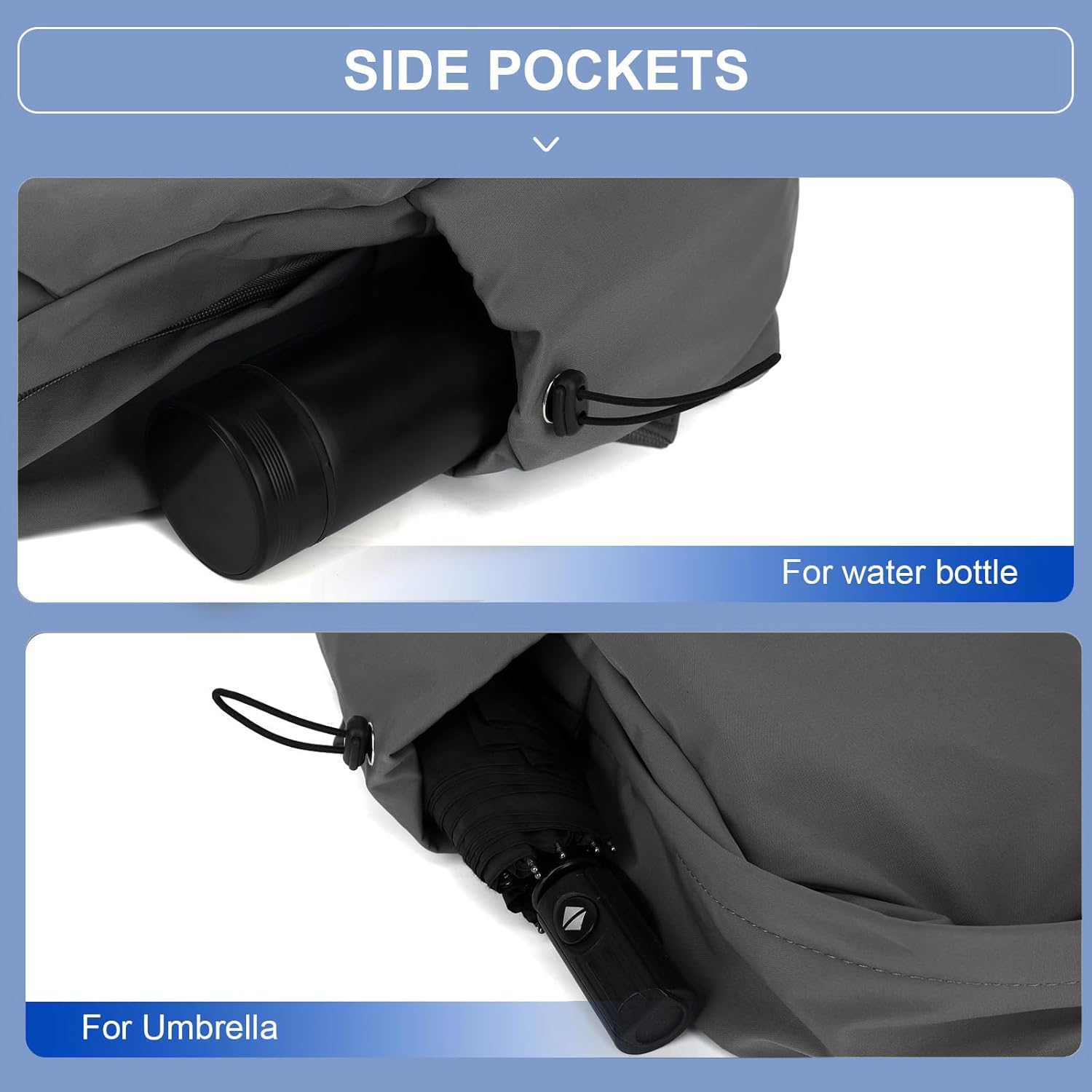 Borsa leggera e idrorepellente per laptop e viaggi con compartimenti organizzati