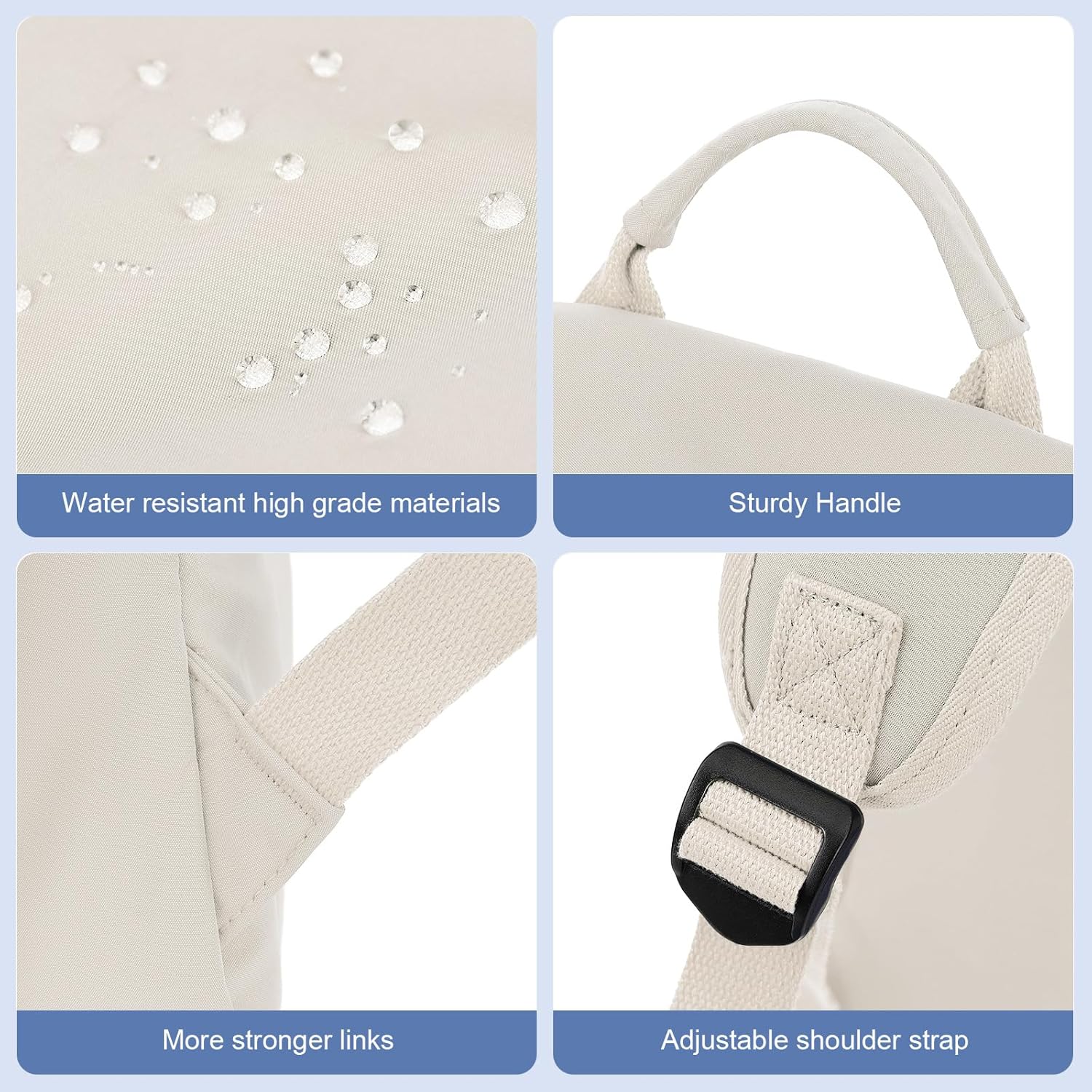 Borsa leggera e idrorepellente per laptop e viaggi con compartimenti organizzati