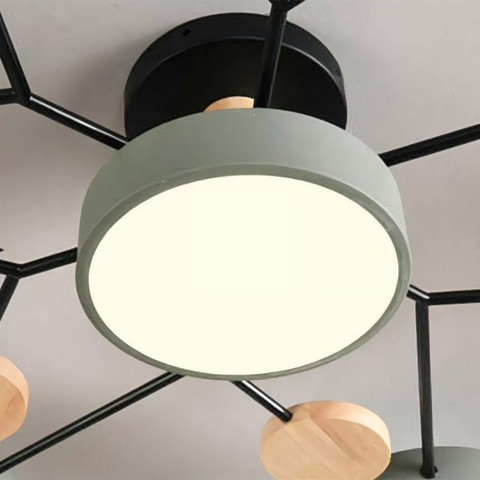 Lampada da soffitto scandinava – Design ramificato, elegante e sostenibile con tecnologia LED