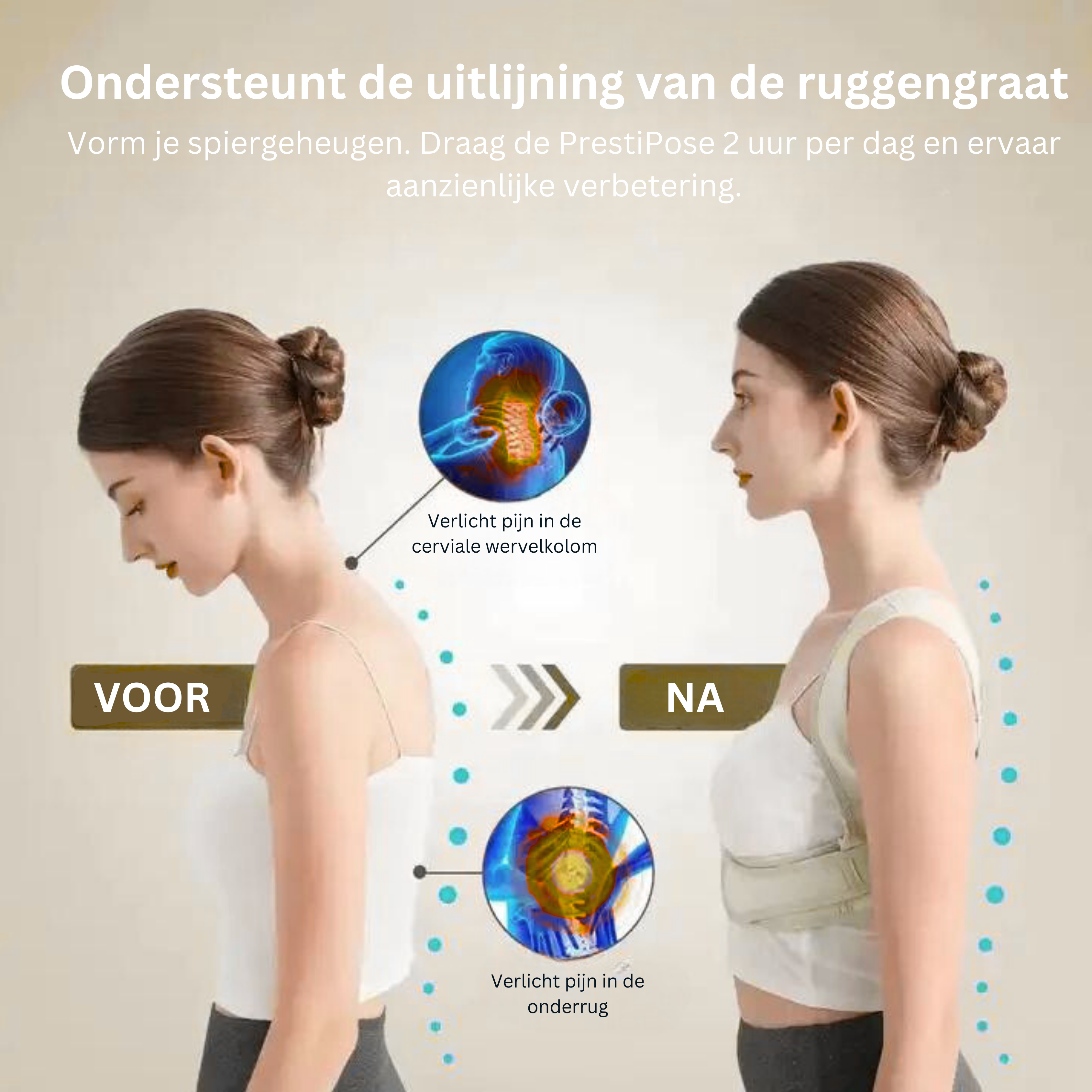 Correttore di Postura - Invisibile e Antidolorifico