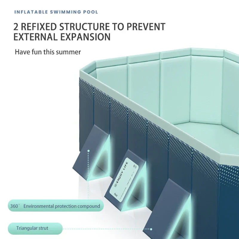 Piscina Pieghevole per Bambini – Robusta e Facile da Installare