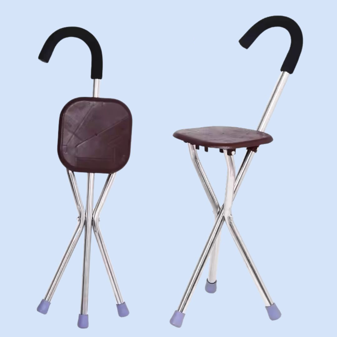 CrutchSeat - Sgabello pieghevole per comfort - leggero e portatile