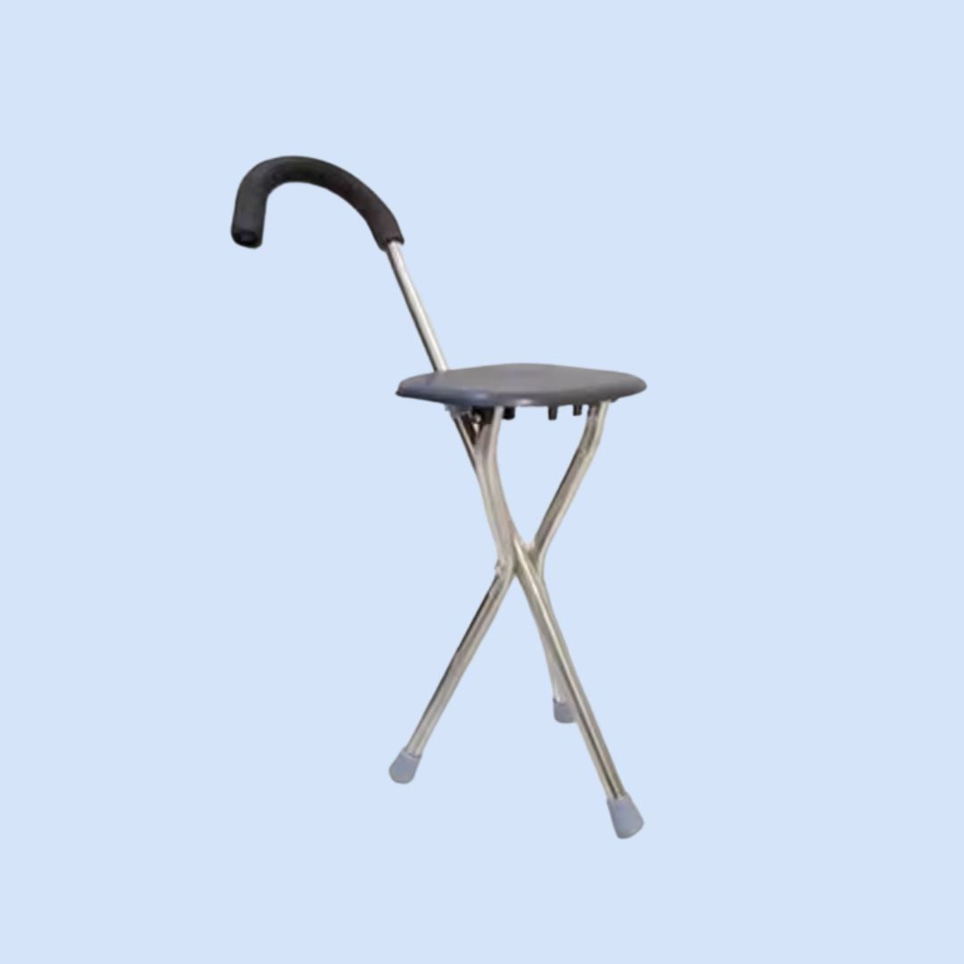 CrutchSeat - Sgabello pieghevole per comfort - leggero e portatile