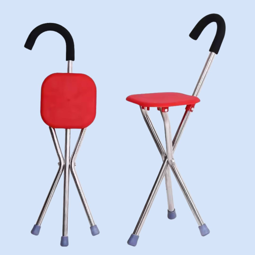CrutchSeat - Sgabello pieghevole per comfort - leggero e portatile