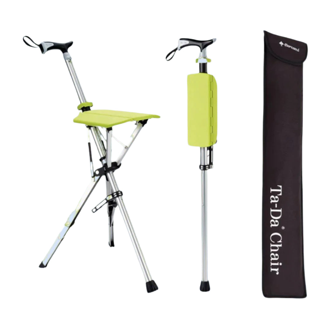 CrutchSeat - Sgabello pieghevole per comfort - leggero e portatile