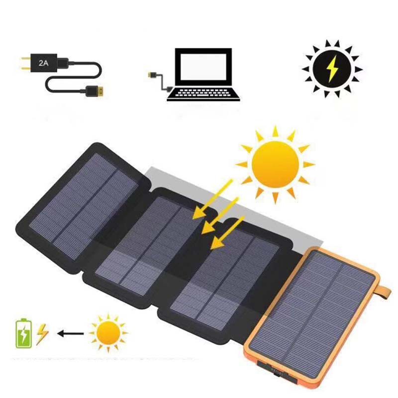 Powerbank Solare Pieghevole - Impermeabile & Potente