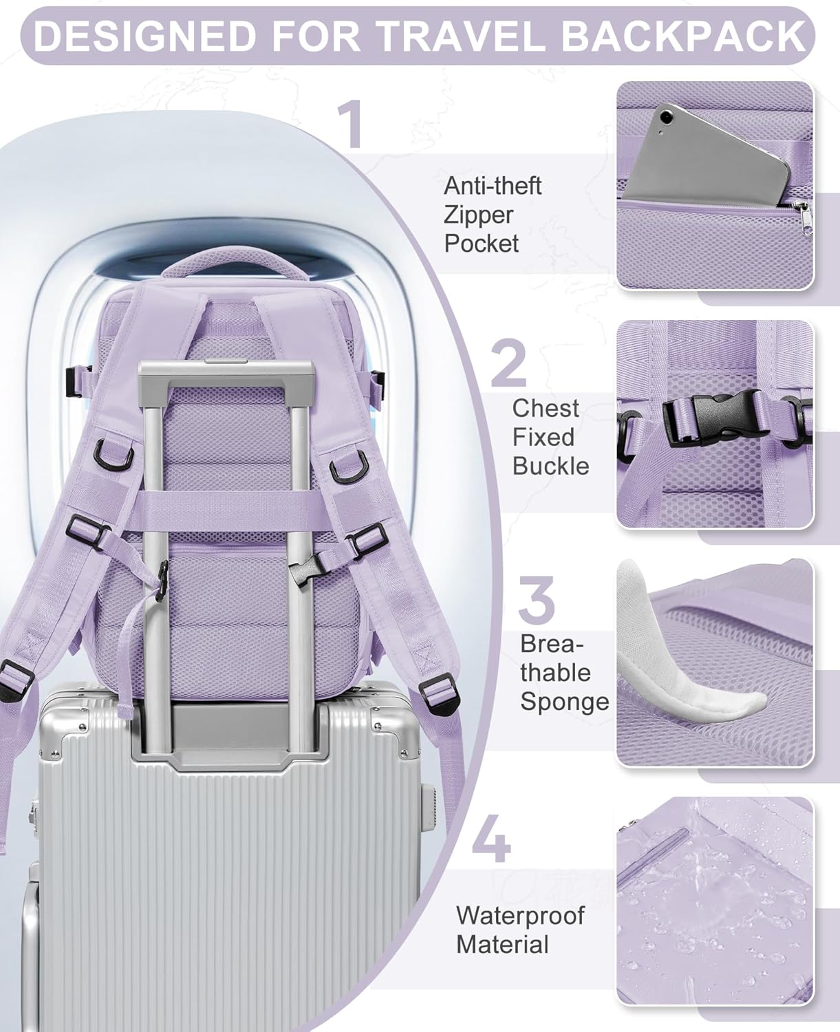 Borsa per Laptop a Multi-scomparti con Cinghia Regolabile