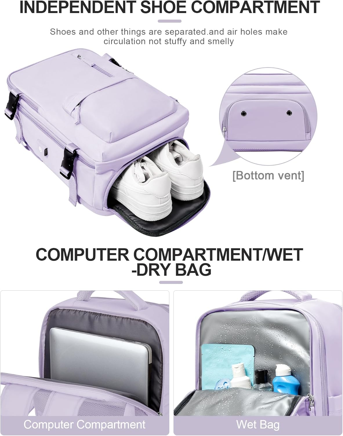 Borsa per Laptop a Multi-scomparti con Cinghia Regolabile