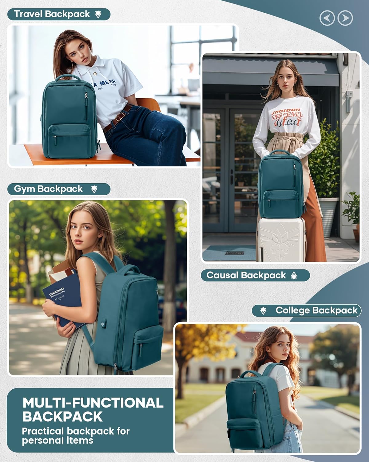 Borsa per Laptop a Multi-scomparti con Cinghia Regolabile