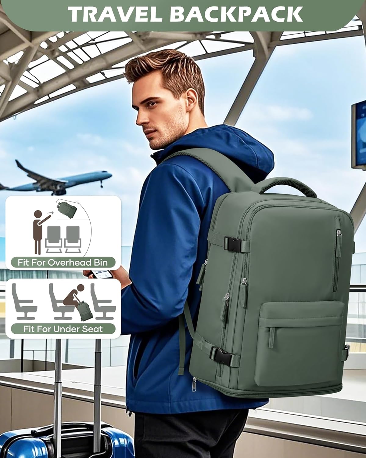 Borsa per Laptop a Multi-scomparti con Cinghia Regolabile