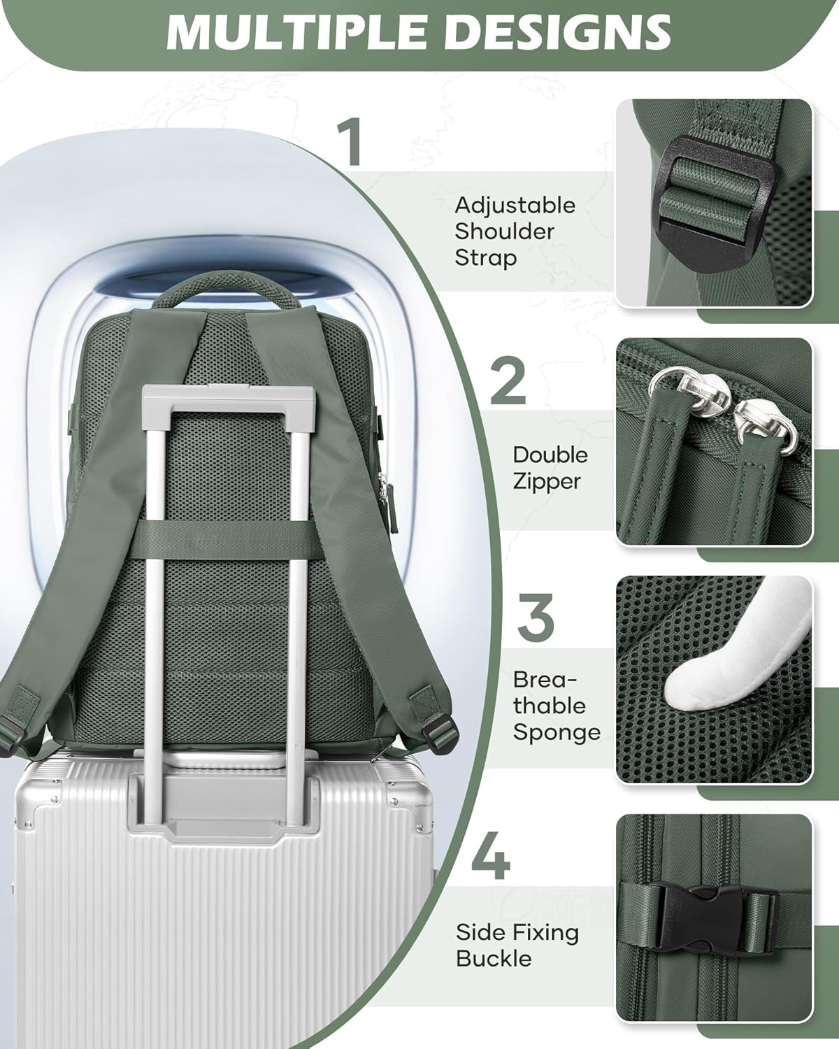 Borsa per Laptop a Multi-scomparti con Cinghia Regolabile