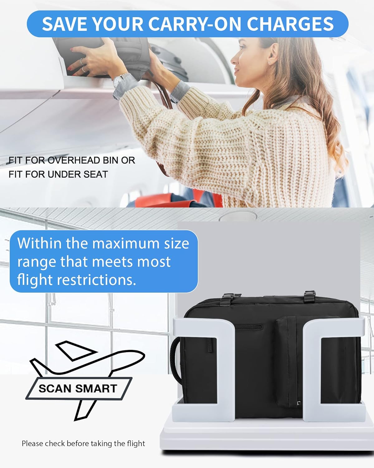 Borsa per Laptop a Multi-scomparti con Cinghia Regolabile