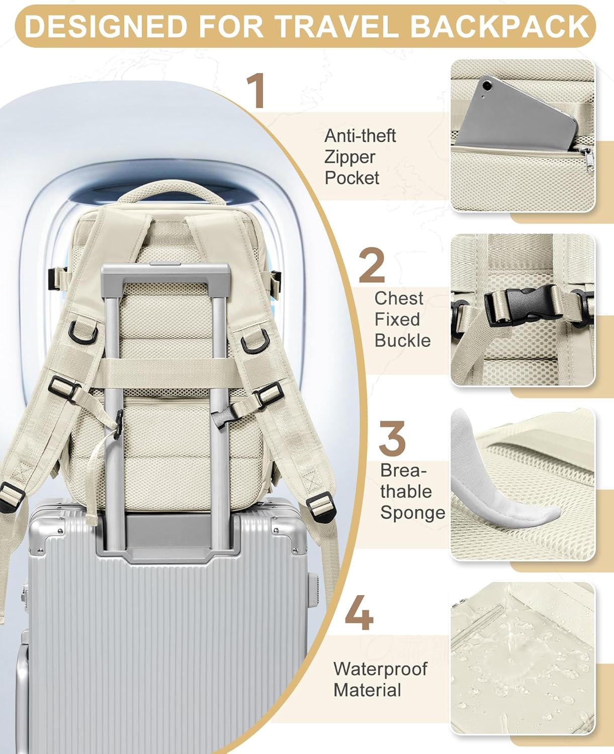 Borsa per Laptop a Multi-scomparti con Cinghia Regolabile