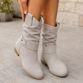 Thekla | Stivali Slouch con Tacco Blocco e Dettaglio Fibbia