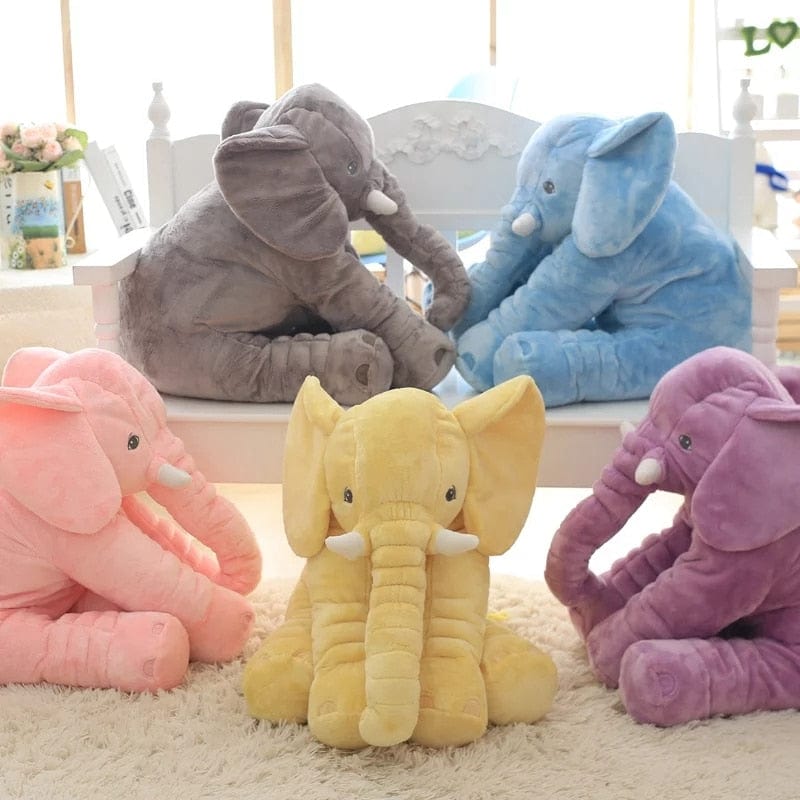 Cuscino Jumbo Elefante Plushique | Giocattolo di peluche elefante morbido e coccoloso per bambini e neonati