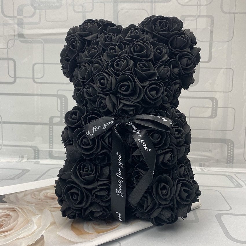 PetalCuddle Orso Rosa Eterno | Peluche romantico di fiori artificiali per la Festa della Mamma e celebrazioni