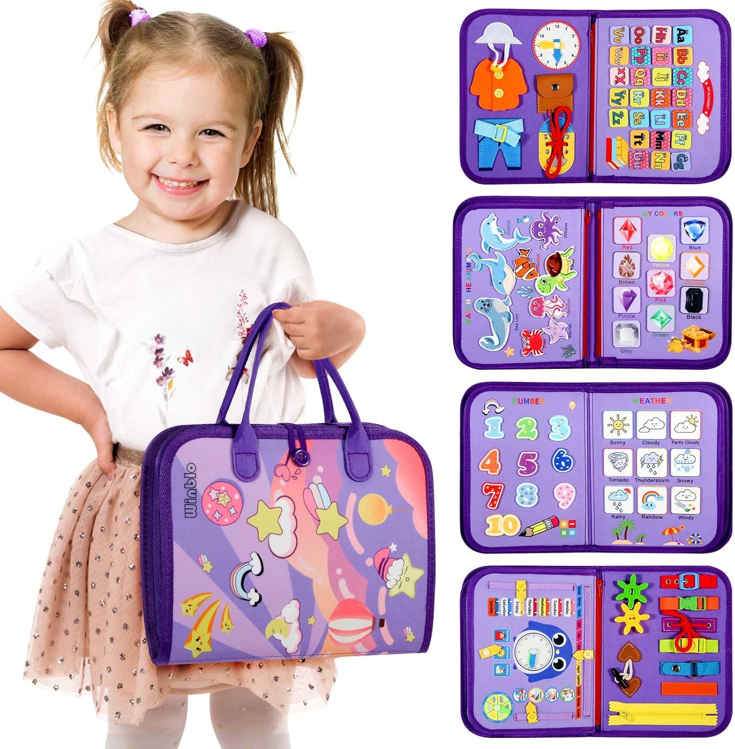 Giocattolo Montessori Tavola da Spingere per Bambini - Educativo