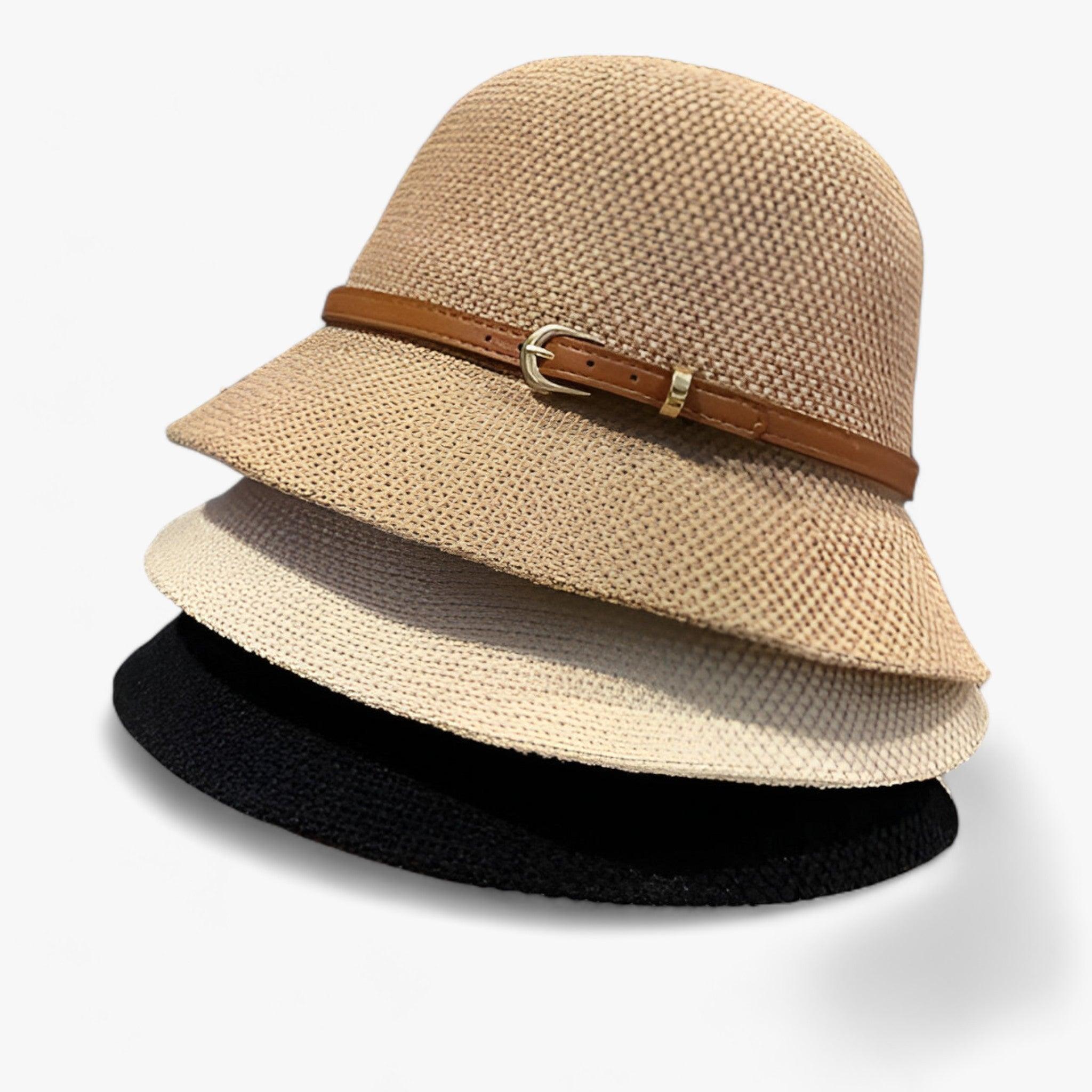 Cappello da sole pieghevole in lino da donna – Luma