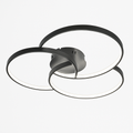 Plafonnier design LED à rosace trois cercles Bwart