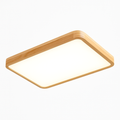 Plafonnier en bois à LED (formes variées)