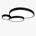 Plafonier LED decorativo de design preto e branco