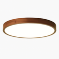 Plafonnier moderne LED en bois à forme géométrique Evelyn