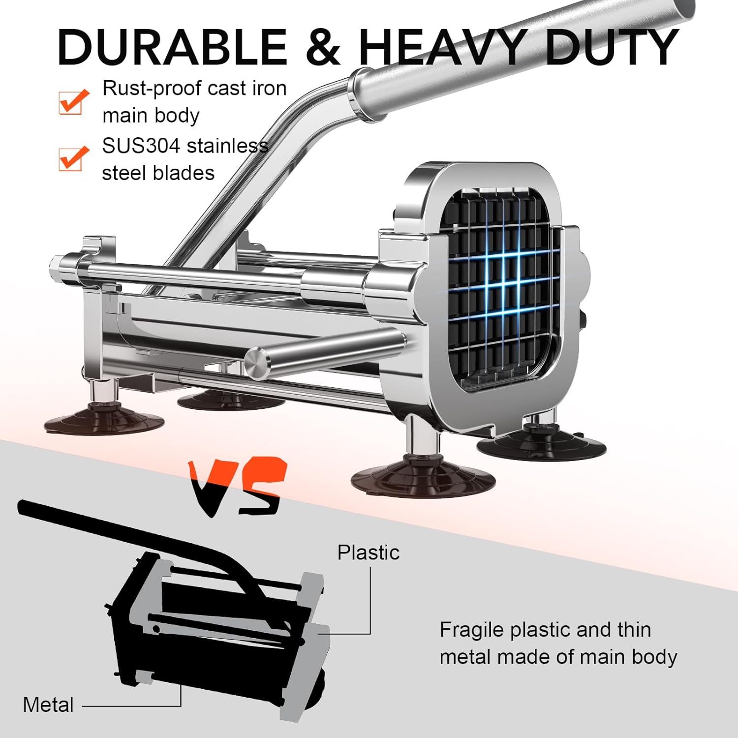 Premium Tagliapatate - Acciaio Inossidabile Durevole | Coltelli Versatili