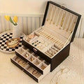Organizador de joyas de piel premium