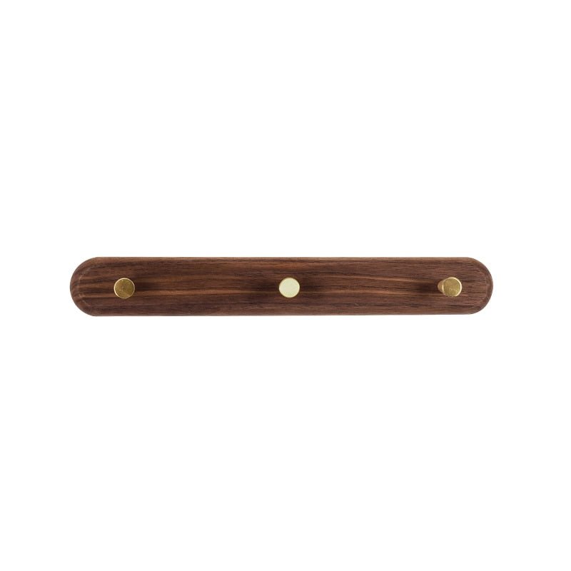 Appendiabiti da Parete in Legno con Ganci in Ottone - LignaHook