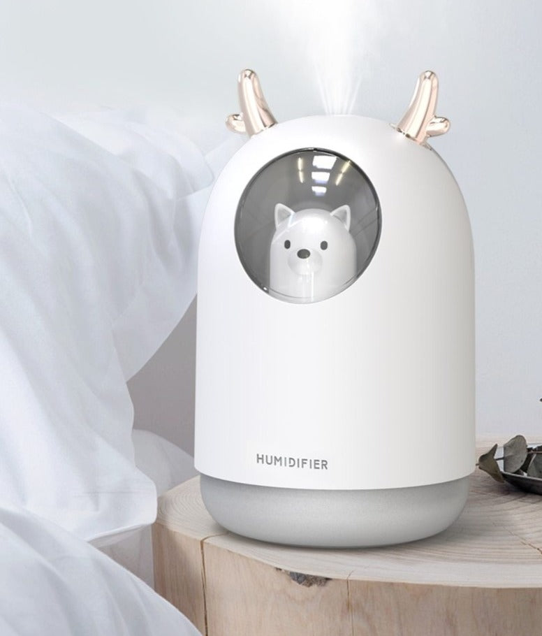 Umidificatore ad Ultrasuoni con Luce Notturna LED per la Stanza dei Bambini – AirBear Mini