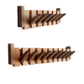 ToneRack - wall mount with three extendable hooks for elegant organization