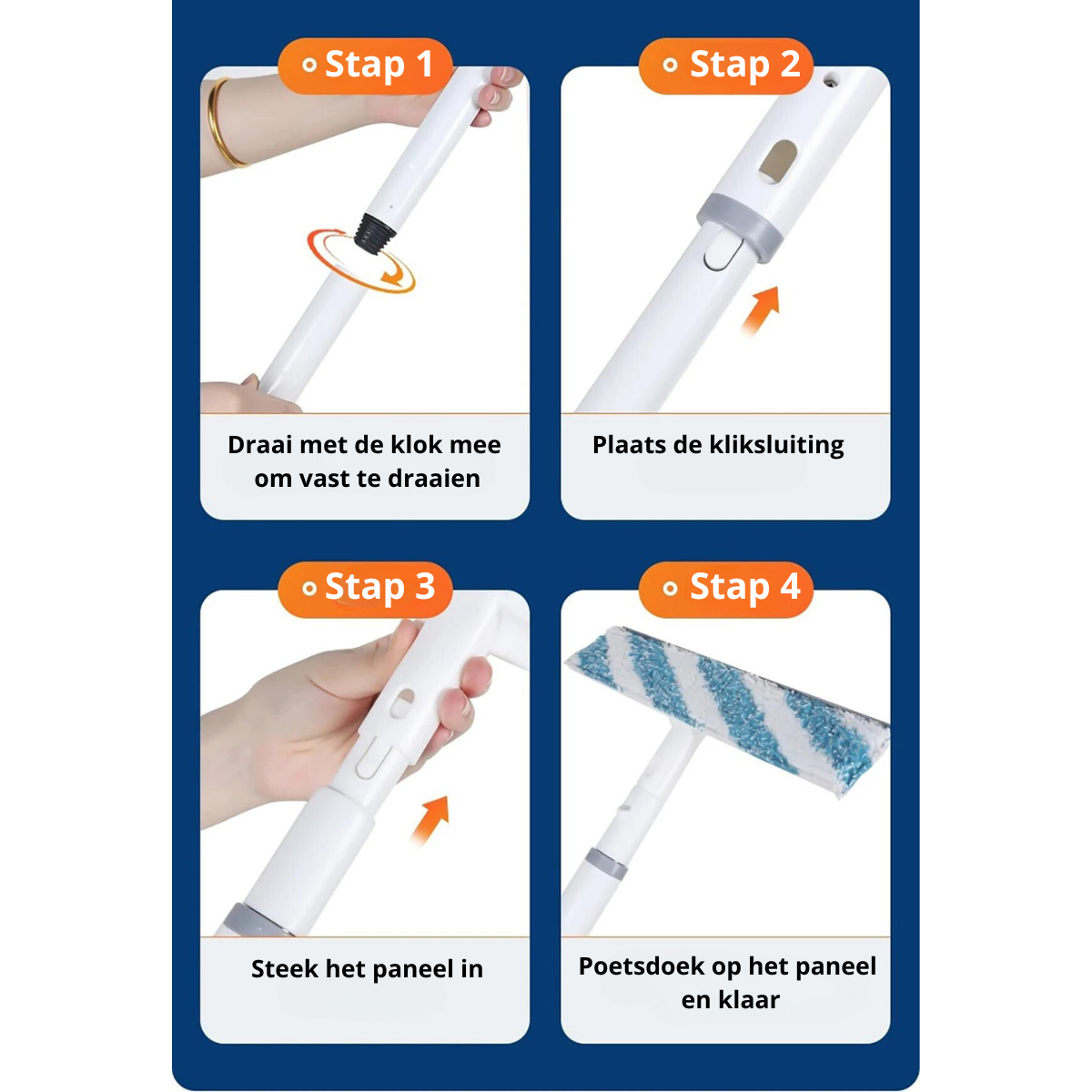 Pulitore per finestre 3-in-1 – ClearView