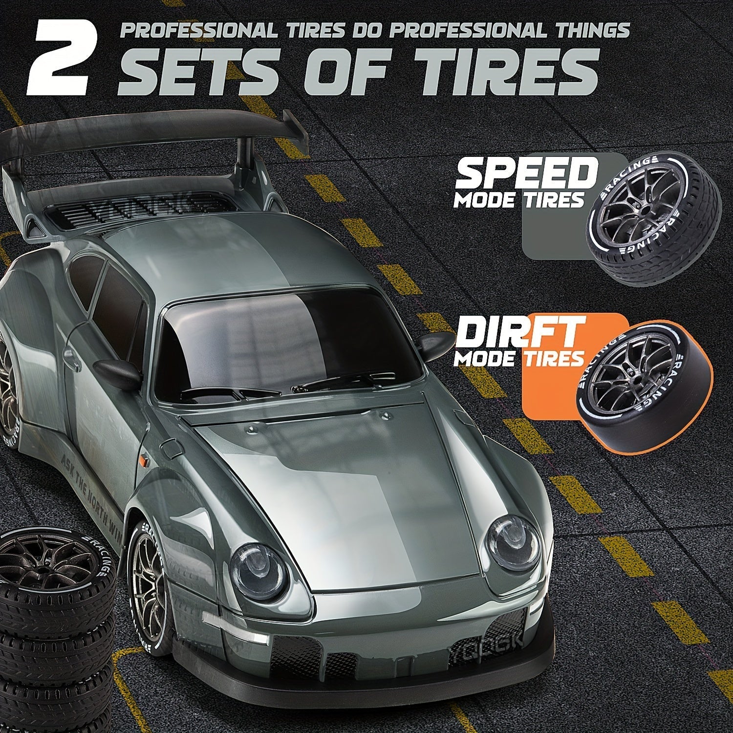 Ultimate Drift Racer 1:24 - Auto RC con Ruote Illumintate