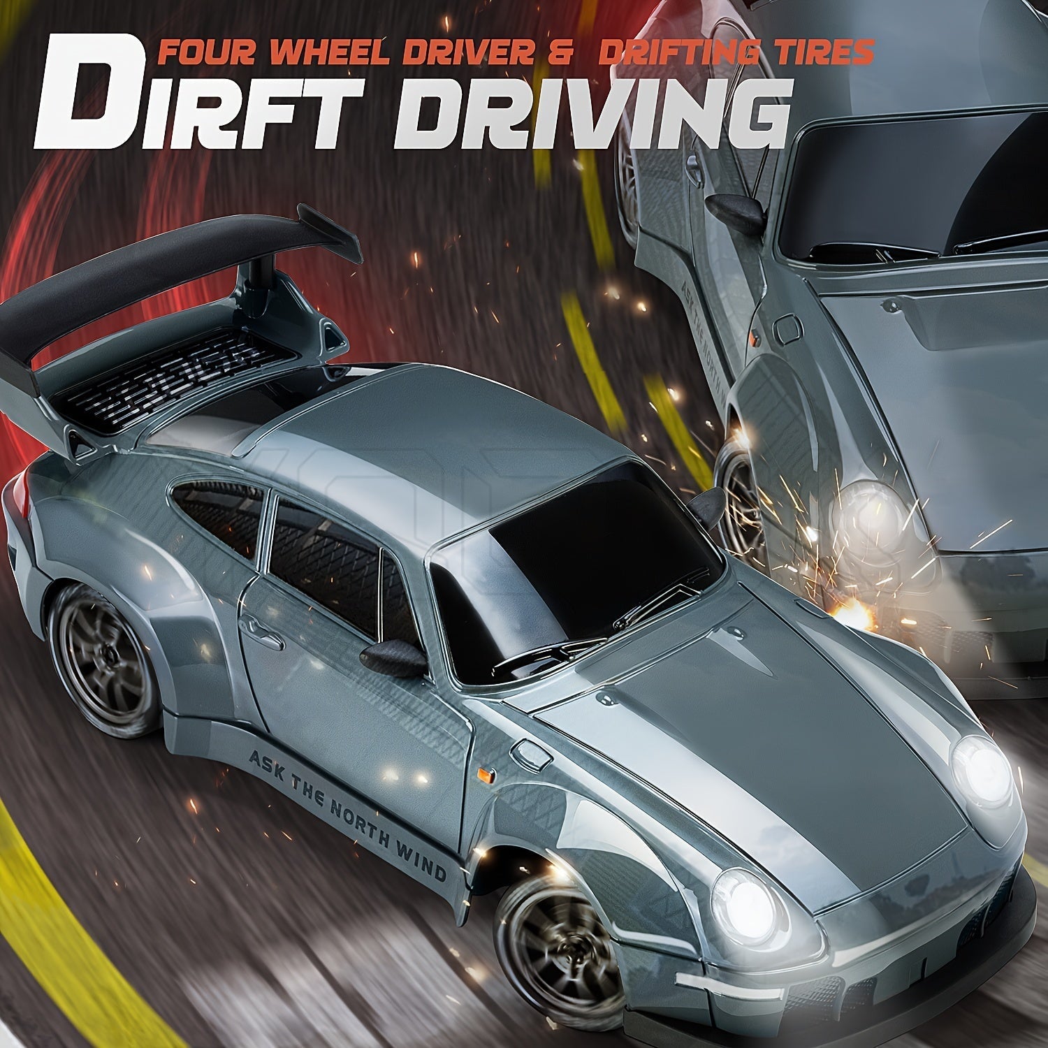 Ultimate Drift Racer 1:24 - Auto RC con Ruote Illumintate