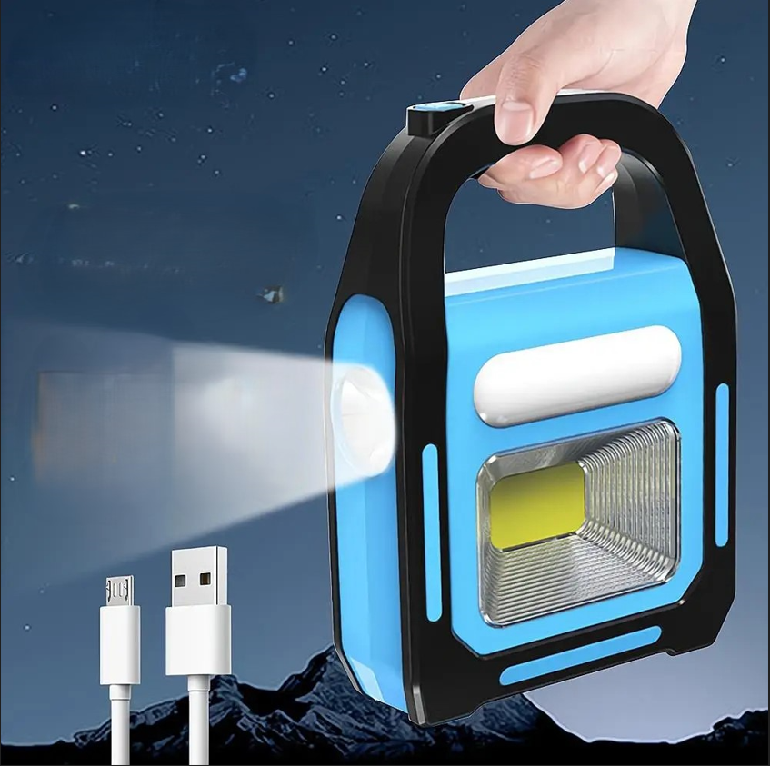 Lanterna da Campeggio Ricaricabile USB con Power Bank – SolarGlow