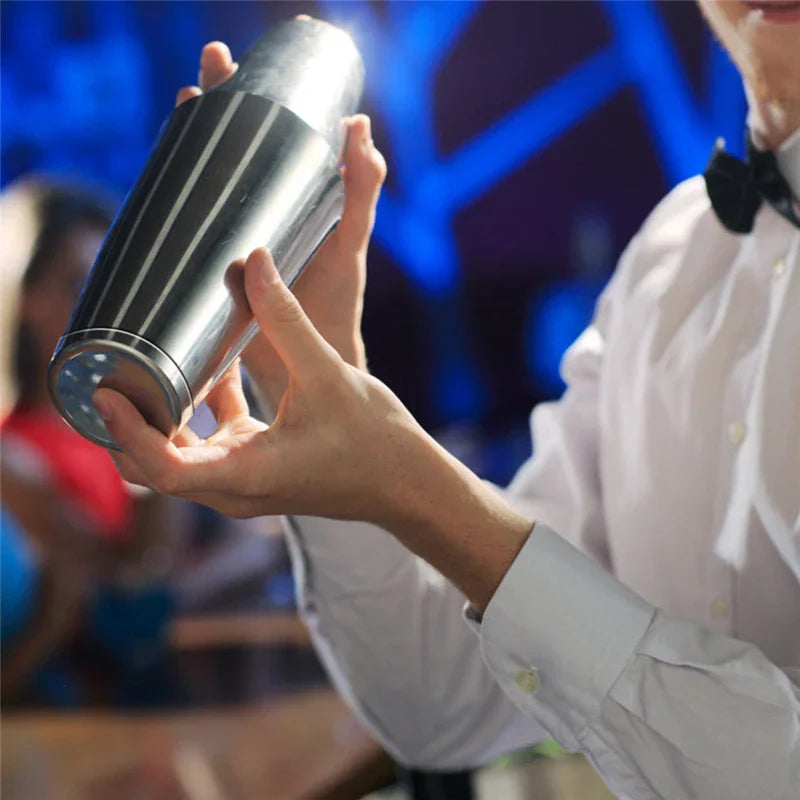 MixPro Set di Shaker per Cocktail RVS - Strumenti da Bar Professionali 8 pezzi