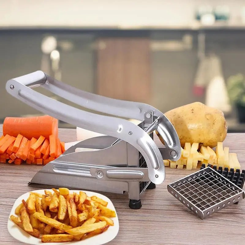 SmartFries Tagliapatate - Inox - Coltellini Intercambiabili