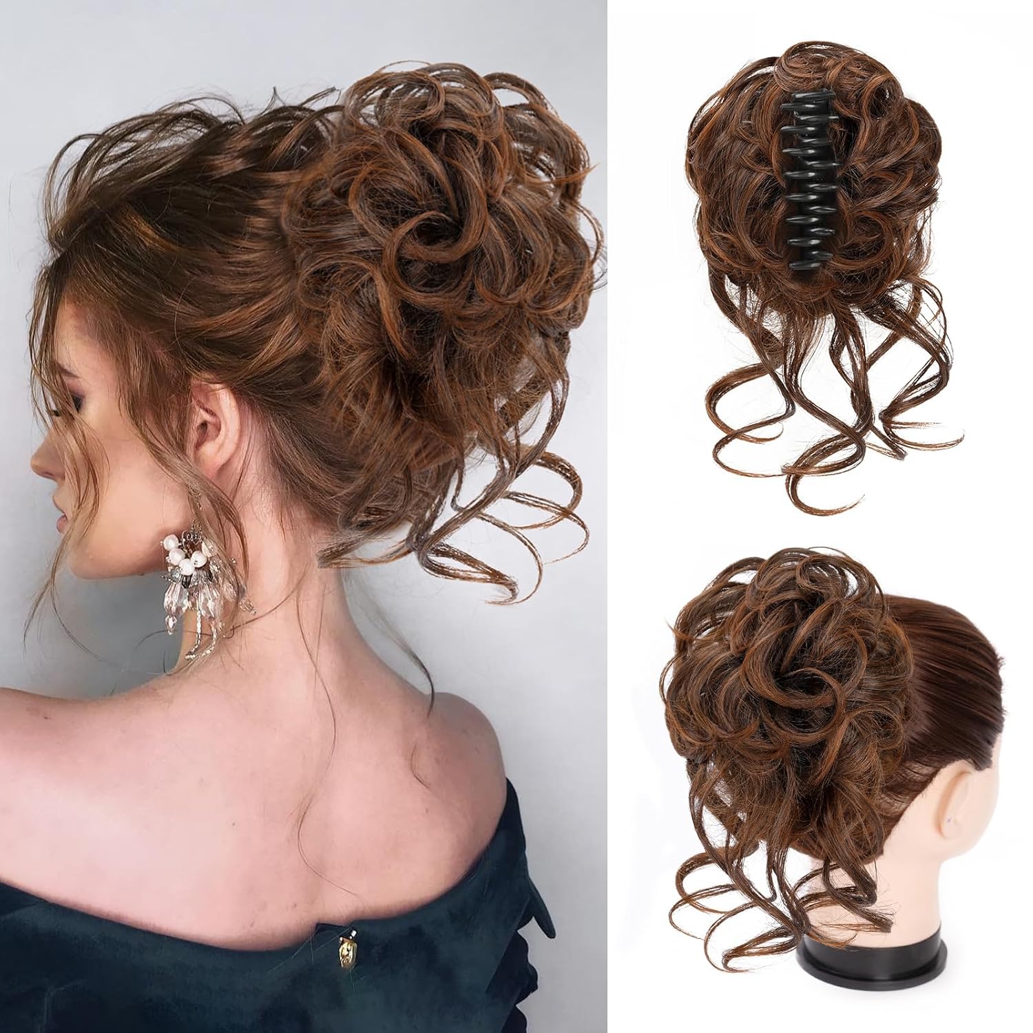 Clip con Estensione per Capelli per Chignon Attorcigliato – CurlClip
