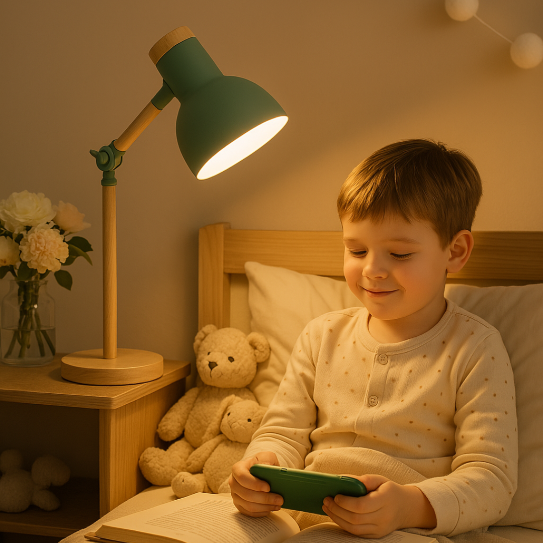 Lampada da Tavolo in Legno Scandinavo | Design Minimalista