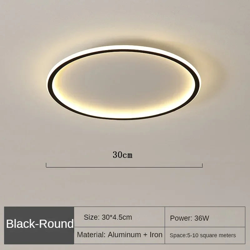 Lampada da soffitto LED rotonda scandinava - Design elegante