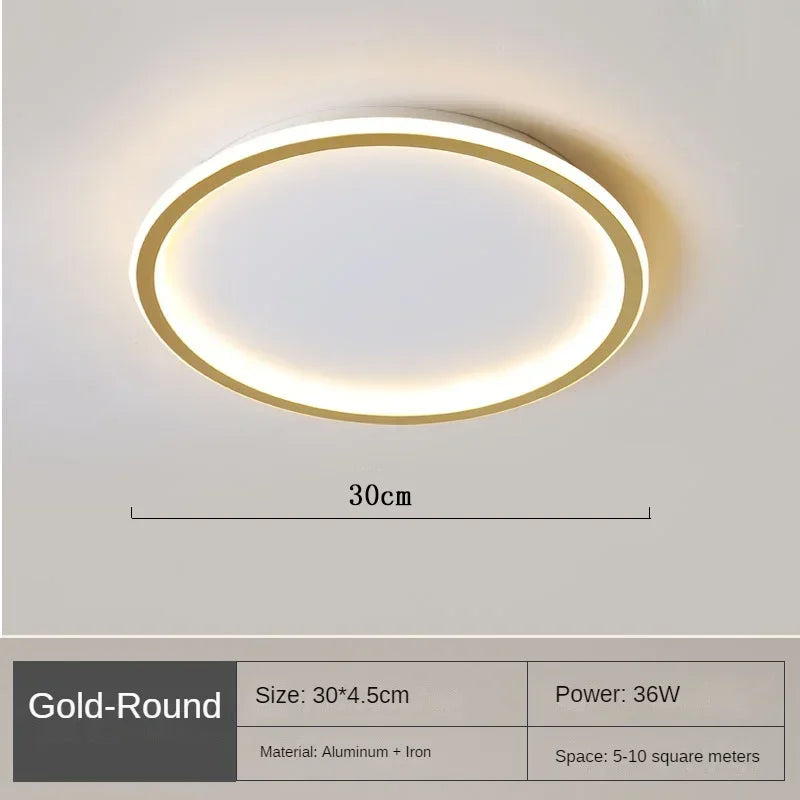 Lampada da soffitto LED rotonda scandinava - Design elegante