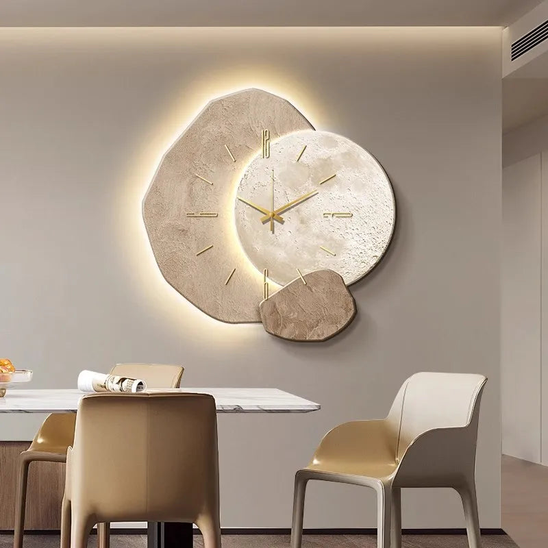 Orologio da Parete Lussuoso Scandinavo | Design Moderno & Illuminazione