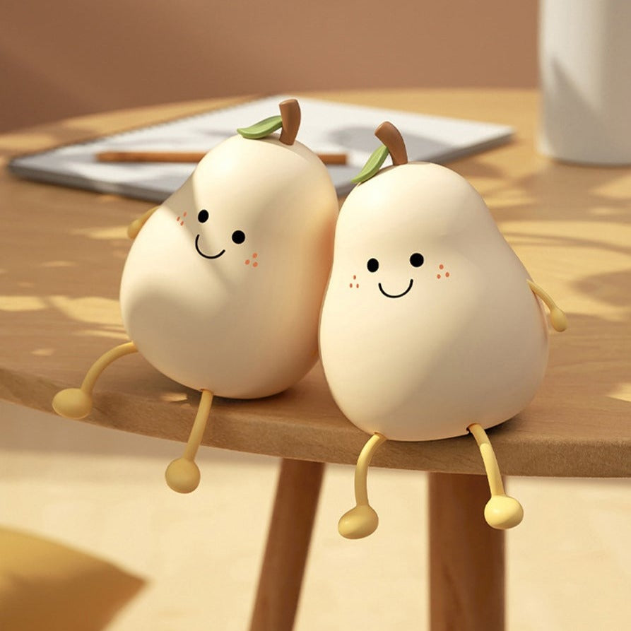 Pear Light - Lampada Notturna in Silicone Sicuro - Luce Dimmerabile