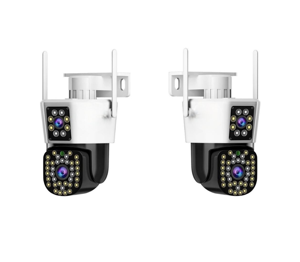 Set di 2 Telecamere di Sicurezza con Doppio Obiettivo – DualGuard Max 2-Pack