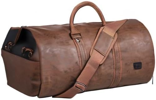 Borsa da viaggio Duffel in PU Pelle Convertibile – Borsa da Weekend da Cabina