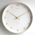 Silent Solid Wood Wall Clock with Hands