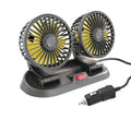 Ventilatore Circolatore d'Aria per Auto a Doppia Testa