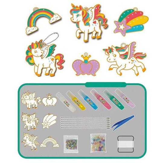 Set Creativo per Bambini – Crea Charm Scintillanti da Solo