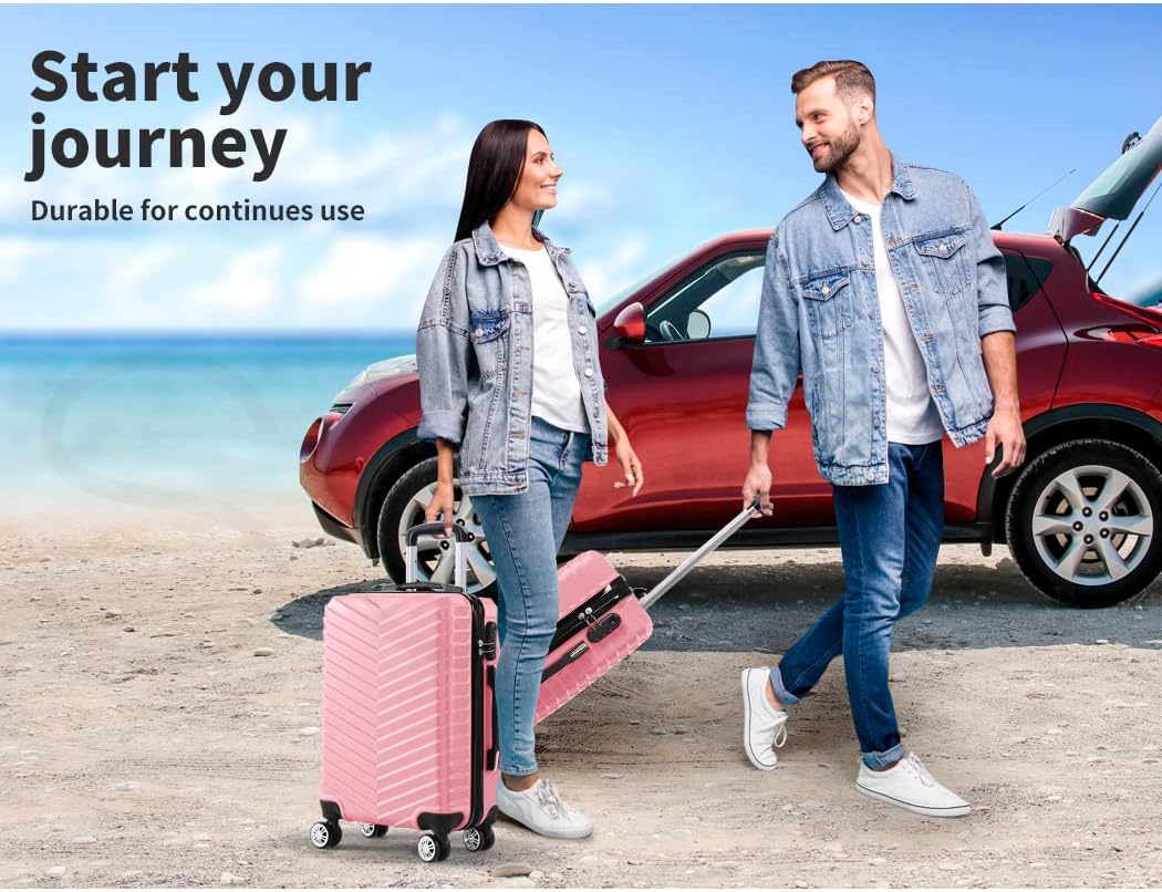 Valigia da cabina rigida da 20" con lucchetto e ruote girevoli – Rosemont